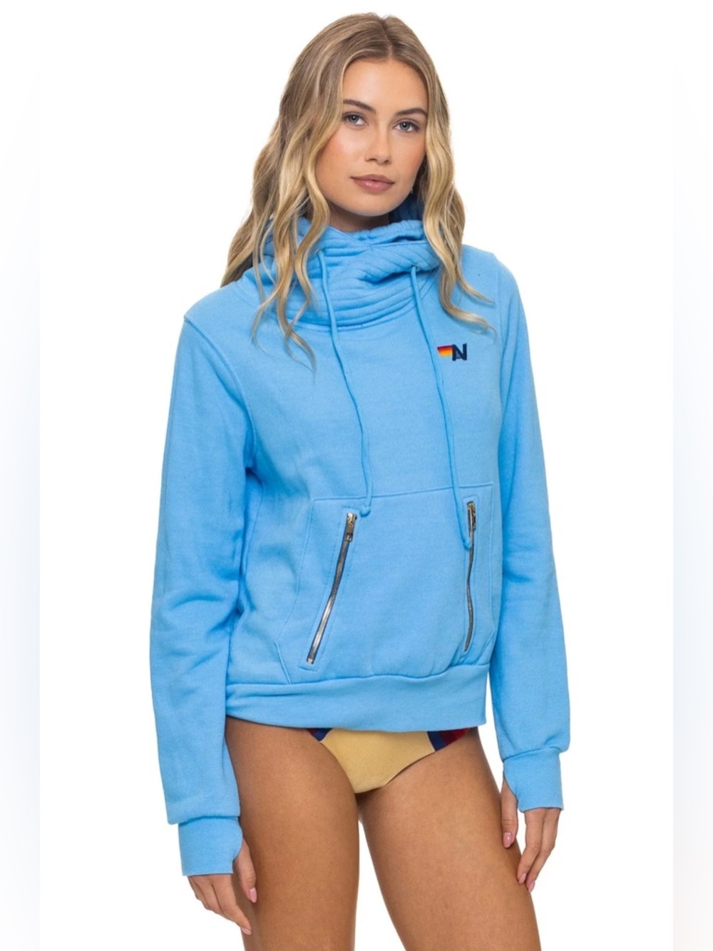 AVIATOR NATION Ninja Hoodie in Sky M